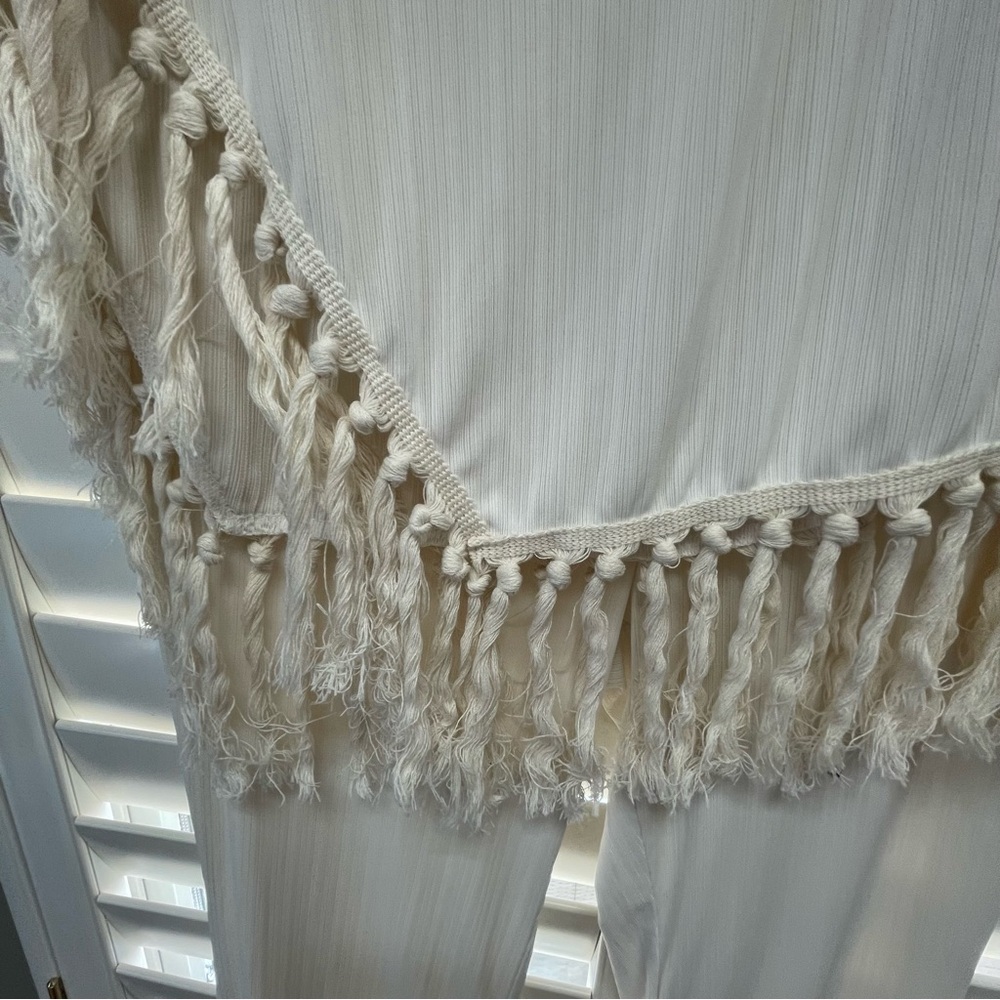 SHEIN White Fringe Detail Set - Picture 3 of 4
